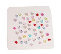 Lot de 100 strass colorés en verre à dos plat pour créer de beaux ongles ou vêtements
