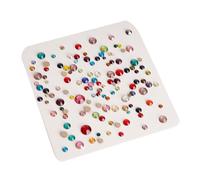 Lot de 100 strass colorés en verre à dos plat pour créer de beaux ongles ou vêtements