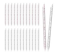 Lot de 100 stylets en plastique pour loisirs créatifs - 9,4 cm - Rose et blanc - Pour loisirs créatifs - Pour Noël, Thanksgiving et projets d'artisanat