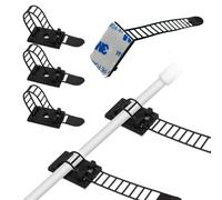 Lot de 100 supports de câbles autocollants 3M - Clips de câble autocollants - Serre-câbles - Fixation de câbles - Fixation de câbles - Pour la gestion des câbles à la maison et au bureau - Noir