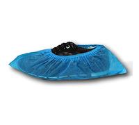 Lot de 100 Sur-chaussures jetables taille unique antidérapante :surchaussure Couvre chaussures, chausson jetables gaufrées Couleur bleu qualité médicale