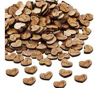 Lot de 100 tables de mariage rustiques en bois dispersées avec des décorations, des cœurs en bois, des décorations de table de fête prénatale pour cadeaux de Noël