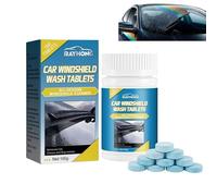 Lot de 100 tablettes de lave-glace de voiture Effervescentes concentrées, liquide d'essuie-glace solide concentré pour nettoyage des vitres