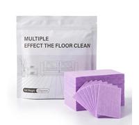 Lot de 100 tablettes de nettoyage de sol, feuilles de nettoyage multi-surfaces concentrées solubles dans l'eau, recharge de nettoyage en profondeur for carrelage, vinyle, bois dur(Purple)