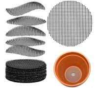 Lot de 100 tapis en maille pour bonsaï pour une meilleure rétention du sol et un bon drainage (7,5 cm)