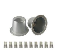 Lot de 100 tasses à café vides en aluminium avec joint adhésif, jetables, film autocollant pour tasses à café
