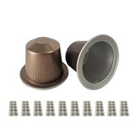 Lot de 100 tasses à café vides en aluminium avec joint adhésif, jetables, film autocollant pour tasses à café