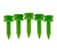 Lot de 100 Tees de Golf Castle en Bambou | Plusieurs Couleurs et Tailles | Standard, Respectueux de l'Environnement et Durable | Château Vert Fluo 25
