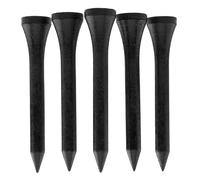 Lot de 100 tees de golf en bambou | Plusieurs couleurs et tailles | Tees de golf Castle | Tees de golf standard | Tees de golf en bambou respectueux de l'environnement et durable, 54 mm Noir, 38mm,