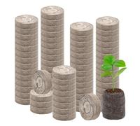 Lot de 100 Terres pour d'intérieur - Engrais de démarrage - 30 mm - pour Jardin, légumes, Arbres, Cactus, orchidées, et Monstera