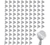 Lot de 100 Têtes de Douche en Silicone Blanc | Pièces de Remplacement Anti-Calcaire Autonettoyantes | Jet Puissant & Détartrage Manuel Facile - Compatible Douche Inox, Pommeau et Bec
