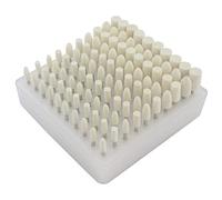 Lot de 100 têtes de polissage en feutre de laine compressé pour outil rotatif Dremel avec mandrin de 0,3 cm