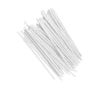 Lot de 100 tiges de nettoyage de tuyaux en coton texture métallique pour flûte et instruments à vent - Outil hygiénique