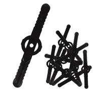 Lot de 100 tondeuses de rechange pour tondeuse à gazon, lames ABS résistantes, ligne droite, accessoires pour têtes de tondeuse à gazon, pièces pour couper les mauvaises herbes, ensemble