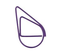 Lot de 100 trombones décoratifs en métal, marque-pages en métal, pour l'école, la maison, la papeterie, papier en forme d'eau