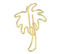 Lot de 100 trombones dorés en forme de cocotier avec boîte transparente, accessoires de planification décoratifs pour bureau, école, invitations de mariage et journal intime CasaNexa