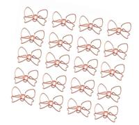 Lot de 100 trombones en métal avec nœud 30 x 20 mm pour fichiers, photos, mémos