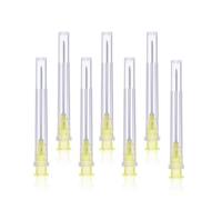 Lot de 100 tubes de distribution en acier inoxydable pour recharges de liquides, emballés individuellement, tubes de recharge pour industrie, laboratoires scientifiques (19G x 1-1/2" (40mm))