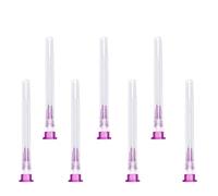 Lot de 100 tubes de distribution en acier inoxydable pour recharges de liquides, emballés individuellement, tubes de recharge pour industrie, laboratoires scientifiques (24G x 1" (25mm))