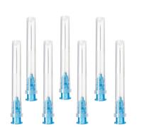 Lot de 100 tubes de distribution en acier inoxydable pour recharges de liquides, emballés individuellement, tubes de recharge pour industrie, laboratoires scientifiques (23G x 1-1/4" (32mm))