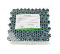 Lot de 100 tubes de prélèvement sanguin vétérinaire de 2 ml avec sodium tamponné, pour test sanguin et usage vétérinaire