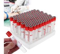 Lot de 100 tubes de prélèvement sanguin vétérinaire de 2 ml avec sodium tamponné, pour test sanguin et usage vétérinaire