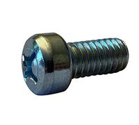 Lot de 100 vis à métaux cruciformes entièrement filetées en zinc 6-32 x 1/4