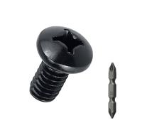 Lot de 100 vis à métaux cruciformes M4-0,7 x 12 mm, en acier inoxydable 304 (18-8), revêtement noir, Fayeploo (avec embout Phillips)