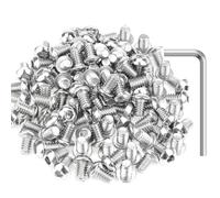 Lot de 100 vis à tête bombée à tête cylindrique 1/4-20 x 3/8", vis en acier inoxydable 304 HELIFOUNER (18-8), finition brillante, entièrement filetée