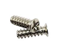 Lot de 100 vis à tête fraisée cruciforme M4 M5 L = 8-15 mm for boîtier de PC, ventilateur de refroidissement, dissipation thermique, fixation de l'ordinateur A(Silver,M4x8mm)