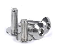 Lot de 100 vis à tête hexagonale creuse M2,5, M3, M4 et M5 en acier inoxydable 304, entretoises plates et rondes.(35mm x100pcs,M2.5)