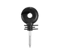 Lot de 100 vis à visser for poteaux en bois, excellente isolation, fente inclinée, anneau isolant for clôture, outil résistant la pluie Pour Cordes(Black)