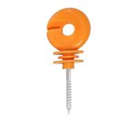 Lot de 100 vis à visser for poteaux en bois, excellente isolation, fente inclinée, anneau isolant for clôture, outil résistant la pluie Pour Cordes Fils(Yellow)