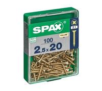 SPAX cab. plana yellox 2,5x20 M 100 uds