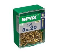 Lot de 100 vis acier t?te fraisée pozidriv SPAX, Diam.3.5 mm x L.20 mm