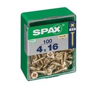 Lot de 100 vis acier tête fraisée pozidriv SPAX, Diam.4 mm x L.16 mm - 4081020400162