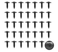 Lot De 100 Vis Autoforeuse Metal M5 x 16 Acier Carbone À Tôle Tête, Anti-Corrosion Rouille Placo À Bois, Torx Pour Les Ailes Et Les Grilles De Passage De Roue Des Véhicules Automobiles