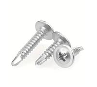 Lot de 100 vis autotaraudeuses à tête ronde avec plaque transversale centrale et tampon for perceuse Varsovie Dovetai(13mm)