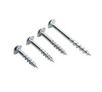 Lot de 100 vis autotaraudeuses à trou oblique antirouille for le travail du bois, clous galvanisés haute résistance for gabarit de poche ST4-25 ST4-38(ST4-25 SLOT)