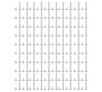 Lot de 100 Vis de Fixation M2, Boulons de Connexion de Meubles en Acier Inoxydable, écrous à Manchon, Rivets Hexagonaux Internes, écrous pour Armoires en Bois, Lits, (3 * 15 * 6 mm)