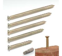 Lot de 100 vis de fixation pour cadre en béton - Vis de cadre robustes 7,5 mm x 70 mm - Avec embout Torx T30
