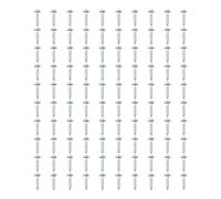 Lot de 100 vis de menuiserie conçues pour trous de poche avec pointe et filetage profond pour un maintien ferme dans divers matériaux en bois (20 mm)