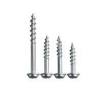 Lot de 100 vis de trou de poche avec revêtement en zinc pour connexions structurelles en bois dans le bricolage et la menuiserie contractuelle (25 mm)