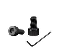 Lot de 100 vis M3 x 4, à tête cylindrique avec six pans creux, vis à tête cylindrique avec 1 clé à six pans creux, filetage complet en acier au carbone (noires), pour éléments de fixation (M3