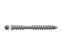 Vis inox pour terrasse bois - double filet - 5 x 60 mm - 100 pièces SPAX