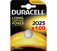 Lot de 100 x Duracell 2025 3 V Lithium piles dans neuf emballé - performances longue durée garantit DL2025 CR2025