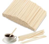 Lot de 1000 agitateurs pour café, 11 cm, en bois, pour mélanger le café, le thé, les boissons