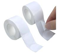 Lot de 1000 autocollants ronds blancs, pastilles adhésives, autocollants ronds de 2,5 cm, autocollants ronds imperméables, pour bureau, magasin, maison, salle de classe, marquage