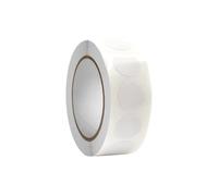 Lot de 1000 autocollants ronds de 13 mm - Étiquettes adhésives rondes - Points adhésifs blancs - Pour calendriers, carnets de notes, planificateurs (blanc)