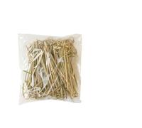 Lot de 1000 bâtonnets à cocktail jetables en bambou pour fruits, salade, gâteau, dessert, décoration de fête d'anniversaire (15 cm)
